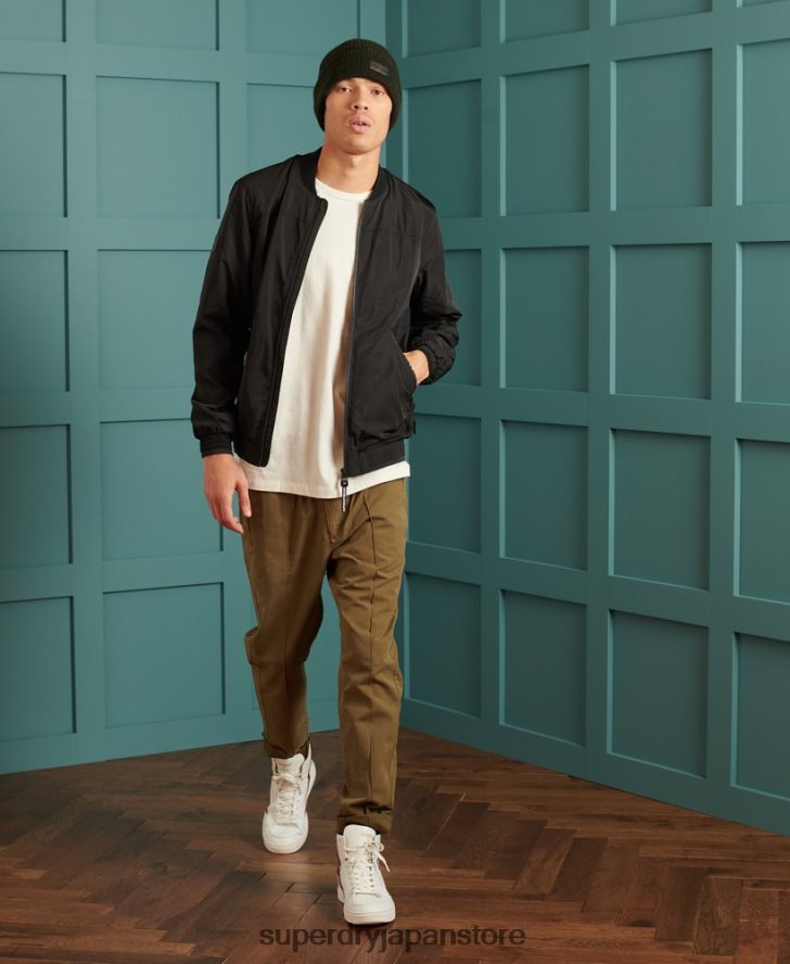 サープラスグッズ フライウェイトボンバージャケット 男性 Superdry 衣類 黒 2J62PZ1196