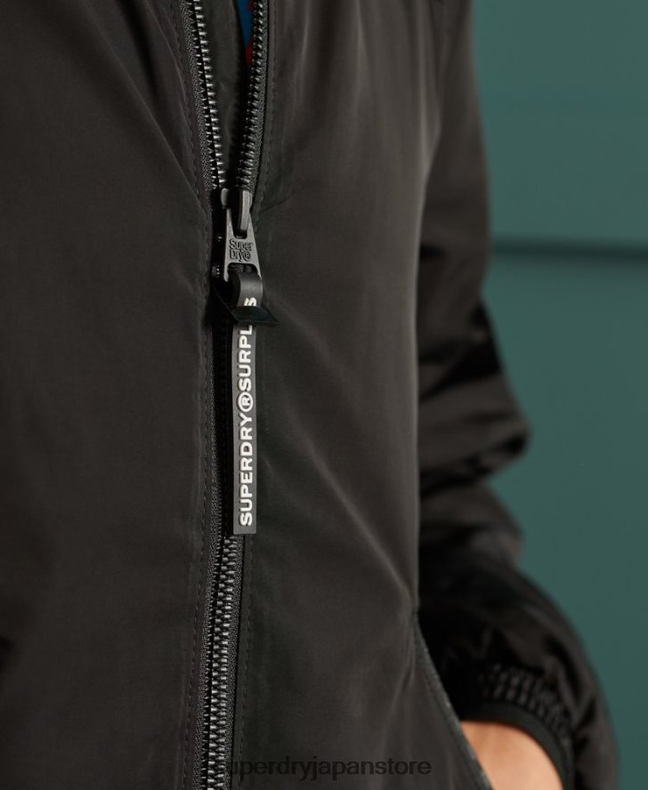 サープラスグッズ フライウェイトボンバージャケット 男性 Superdry 衣類 黒 2J62PZ1196