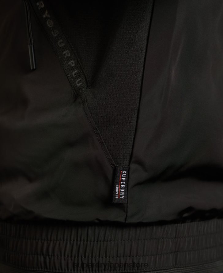 サープラスグッズ フライウェイトボンバージャケット 男性 Superdry 衣類 黒 2J62PZ1196