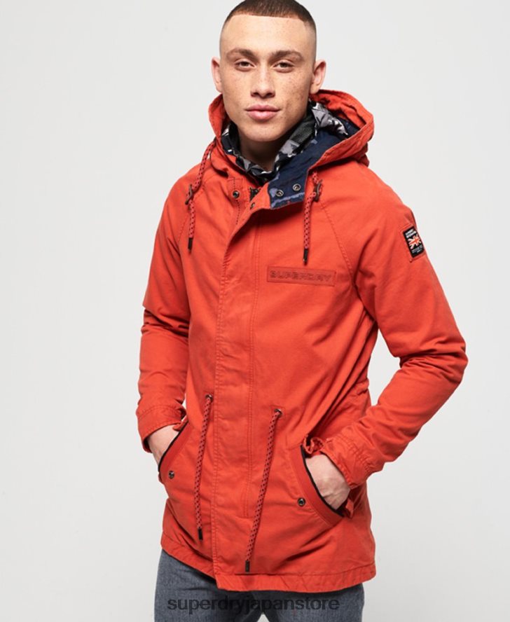 アビエイタールーキーパーカージャケット 男性 Superdry 衣類 オレンジ 2J62PZ1202