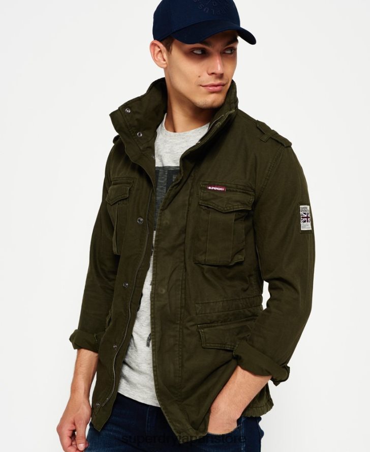 ルーキーヘビーウェザーフィールドジャケット 男性 Superdry 衣類 緑 2J62PZ1204