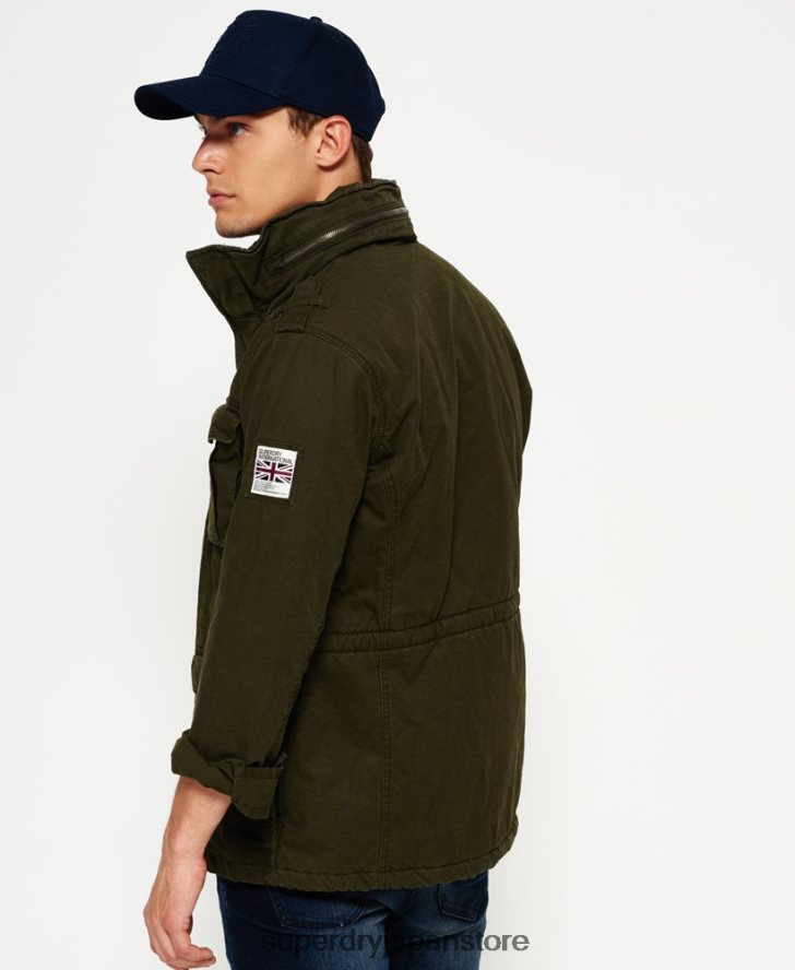 ルーキーヘビーウェザーフィールドジャケット 男性 Superdry 衣類 緑 2J62PZ1204