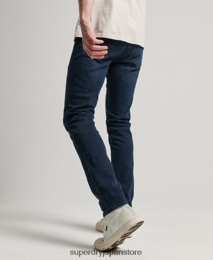 オーガニックコットンスリムジーンズ 男性 Superdry 衣類 濃紺 2J62PZ1205