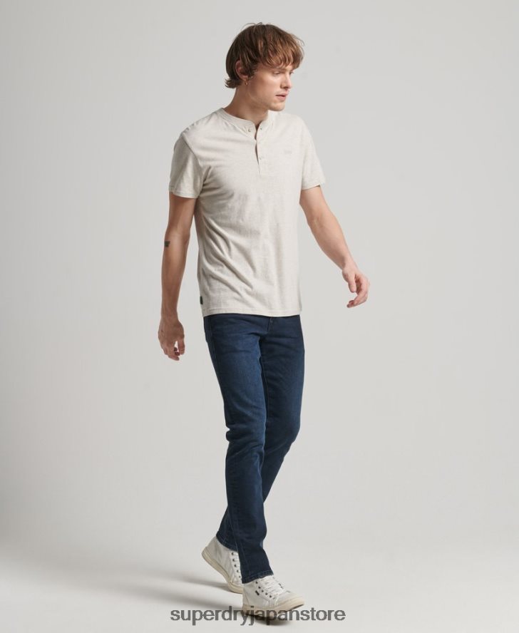 オーガニックコットンスリムジーンズ 男性 Superdry 衣類 濃紺 2J62PZ1205