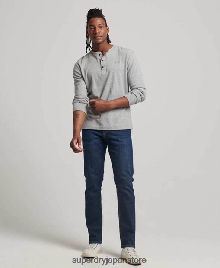 オーガニックコットン スリムストレートジーンズ 男性 Superdry 衣類 青 2J62PZ1208
