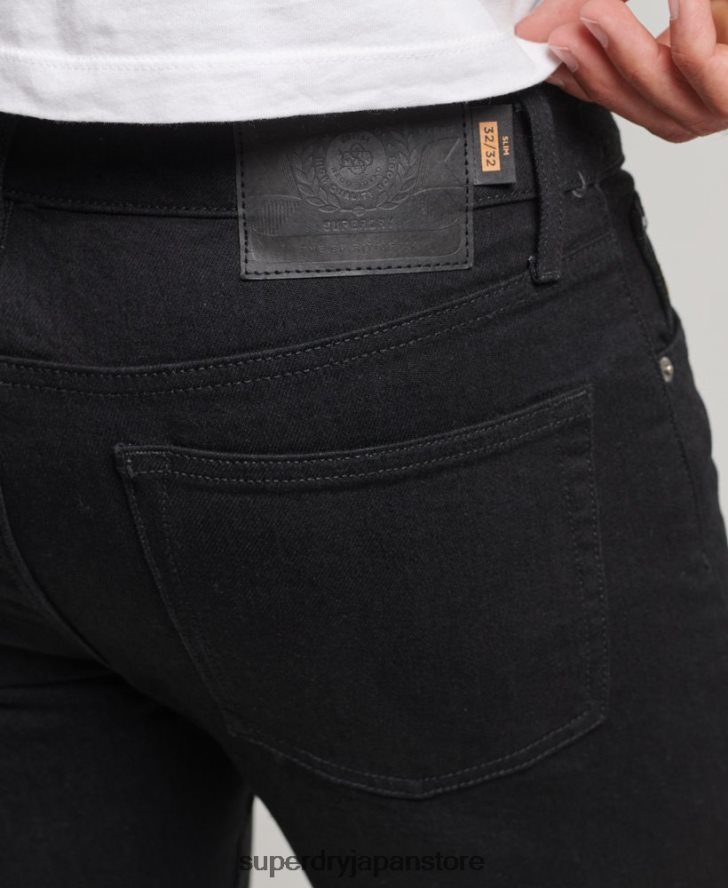オーガニックコットンスリムジーンズ 男性 Superdry 衣類 黒 2J62PZ1212