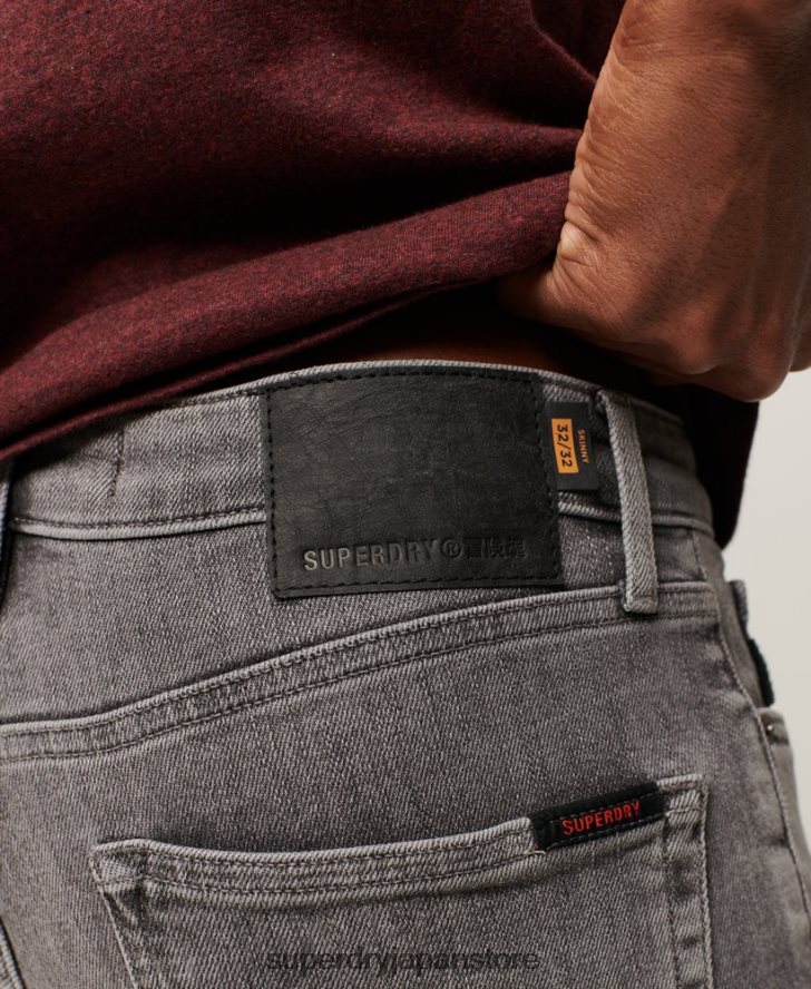ヴィンテージスキニージーンズ 男性 Superdry 衣類 グレー 2J62PZ1213