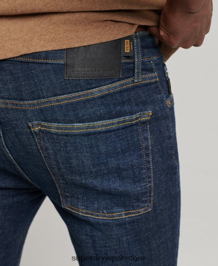 ヴィンテージスキニージーンズ 男性 Superdry 衣類 青 2J62PZ1216