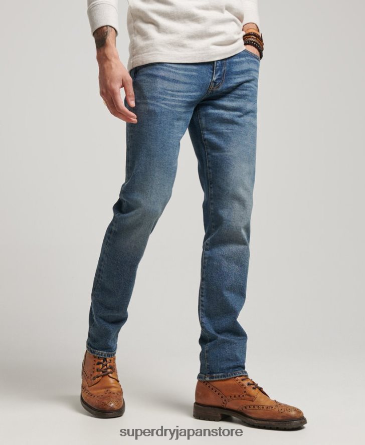 マーチャント ストア - オーガニック スリム ジーンズ 男性 Superdry 衣類 青 2J62PZ1217