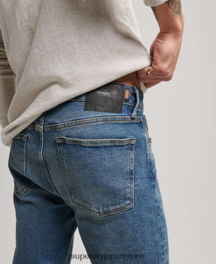 マーチャント ストア - オーガニック スリム ジーンズ 男性 Superdry 衣類 青 2J62PZ1217