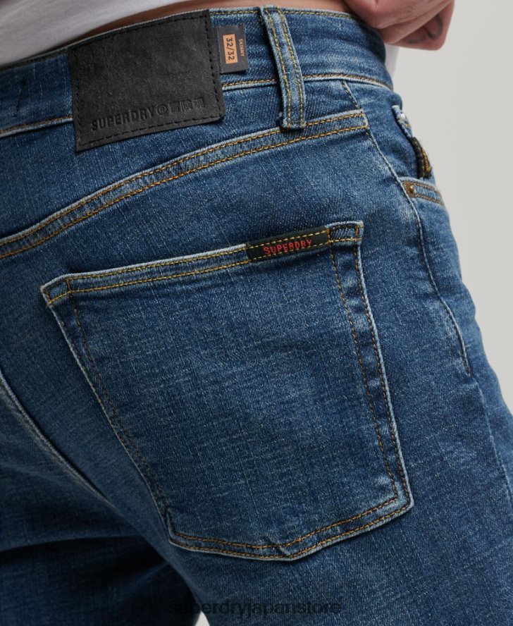 ヴィンテージスキニージーンズ 男性 Superdry 衣類 青 2J62PZ1218