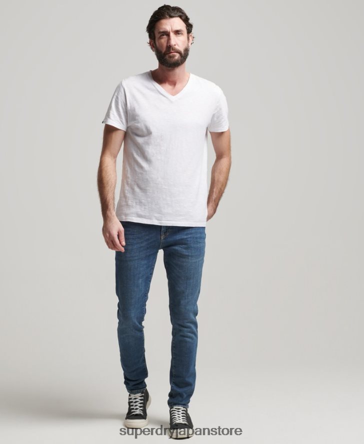 ヴィンテージスキニージーンズ 男性 Superdry 衣類 青 2J62PZ1218