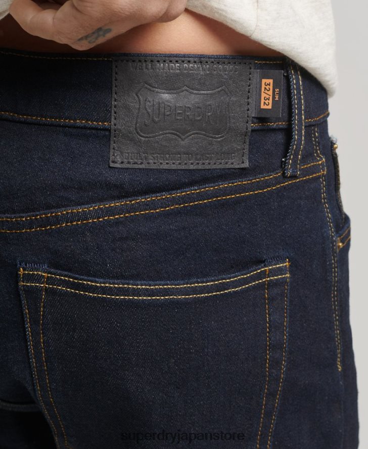 マーチャント ストア - オーガニック スリム ジーンズ 男性 Superdry 衣類 濃紺 2J62PZ1219