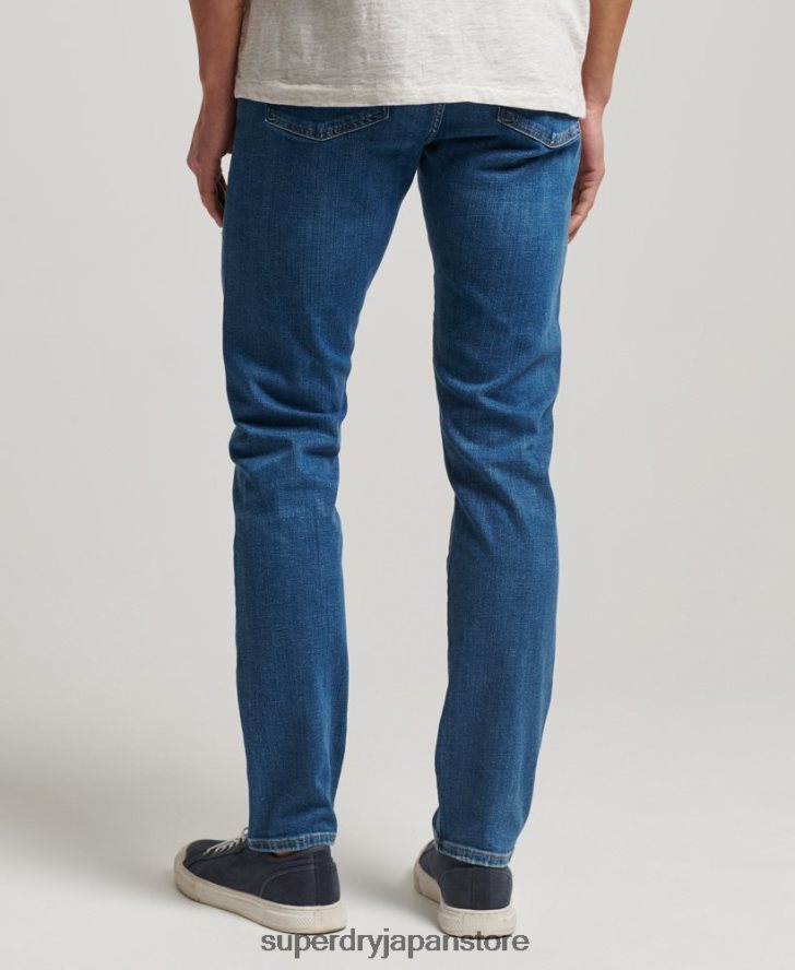 オーガニックコットンスリムジーンズ 男性 Superdry 衣類 ライトブルー 2J62PZ1220