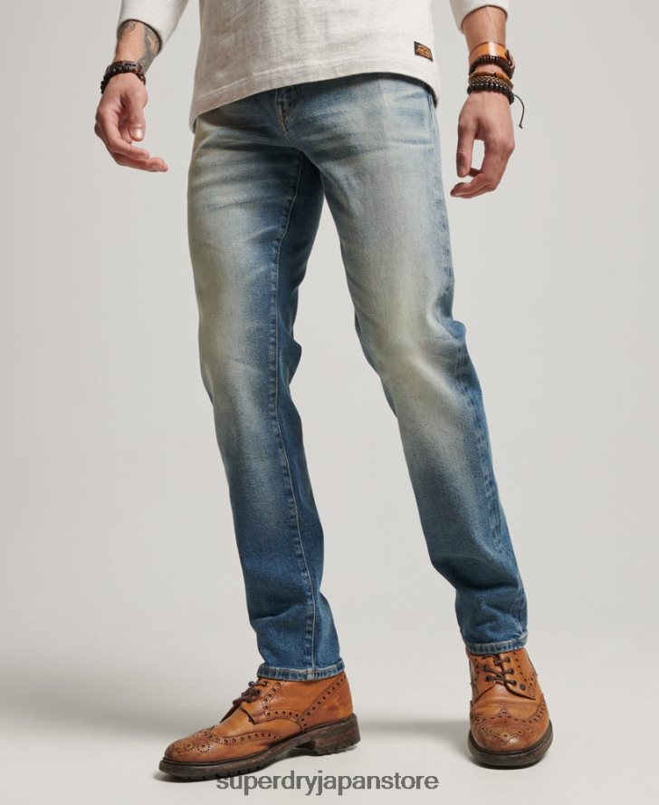 マーチャント ストア - オーガニック スリム ジーンズ 男性 Superdry 衣類 ライトブルー 2J62PZ1221
