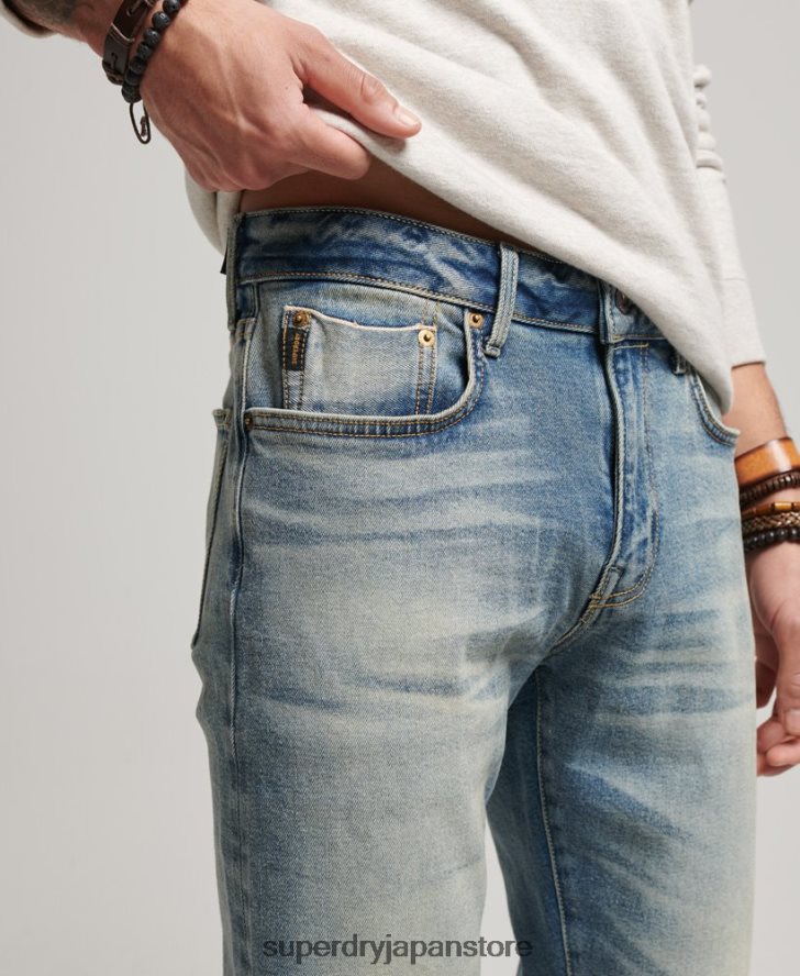 マーチャント ストア - オーガニック スリム ジーンズ 男性 Superdry 衣類 ライトブルー 2J62PZ1221