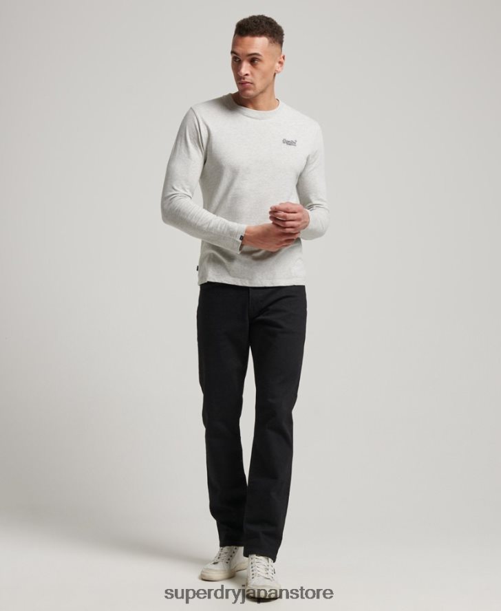 オーガニックコットン スリムストレートジーンズ 男性 Superdry 衣類 黒 2J62PZ1222
