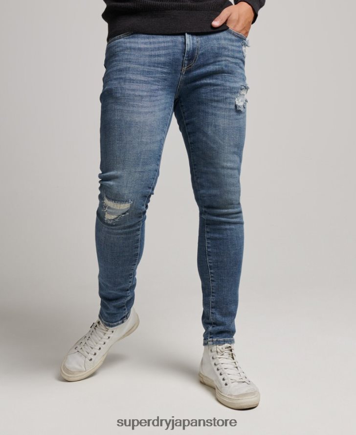 ヴィンテージスキニージーンズ 男性 Superdry 衣類 ライトブルー 2J62PZ1223