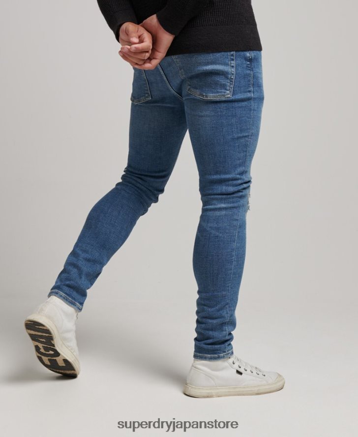 ヴィンテージスキニージーンズ 男性 Superdry 衣類 ライトブルー 2J62PZ1223