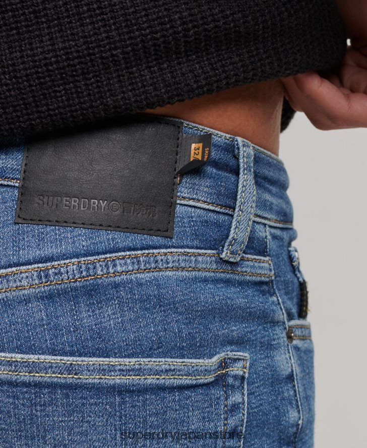 ヴィンテージスキニージーンズ 男性 Superdry 衣類 ライトブルー 2J62PZ1223
