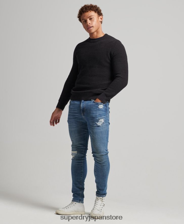ヴィンテージスキニージーンズ 男性 Superdry 衣類 ライトブルー 2J62PZ1223