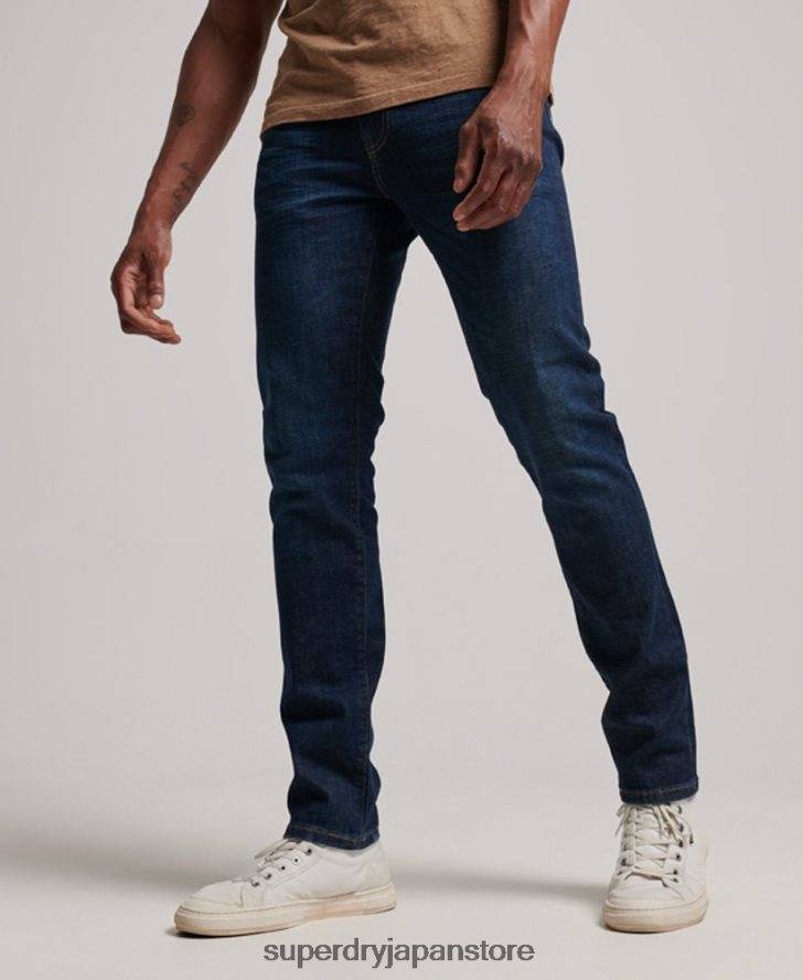 オーガニックコットンスリムジーンズ 男性 Superdry 衣類 青 2J62PZ1224
