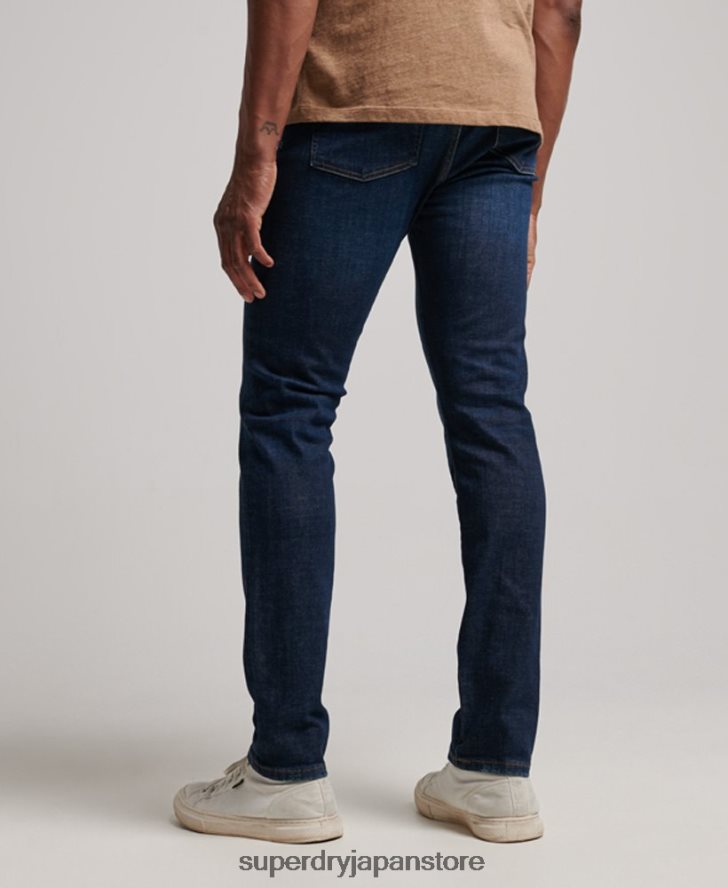 オーガニックコットンスリムジーンズ 男性 Superdry 衣類 青 2J62PZ1224