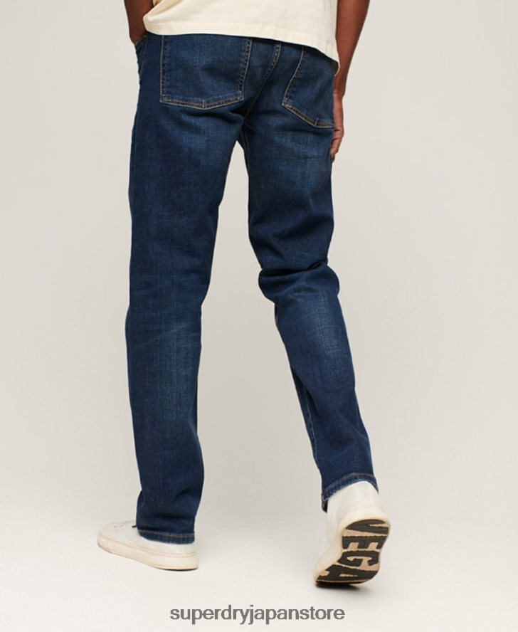 オーガニックコットン スリムストレートジーンズ 男性 Superdry 衣類 青 2J62PZ1225