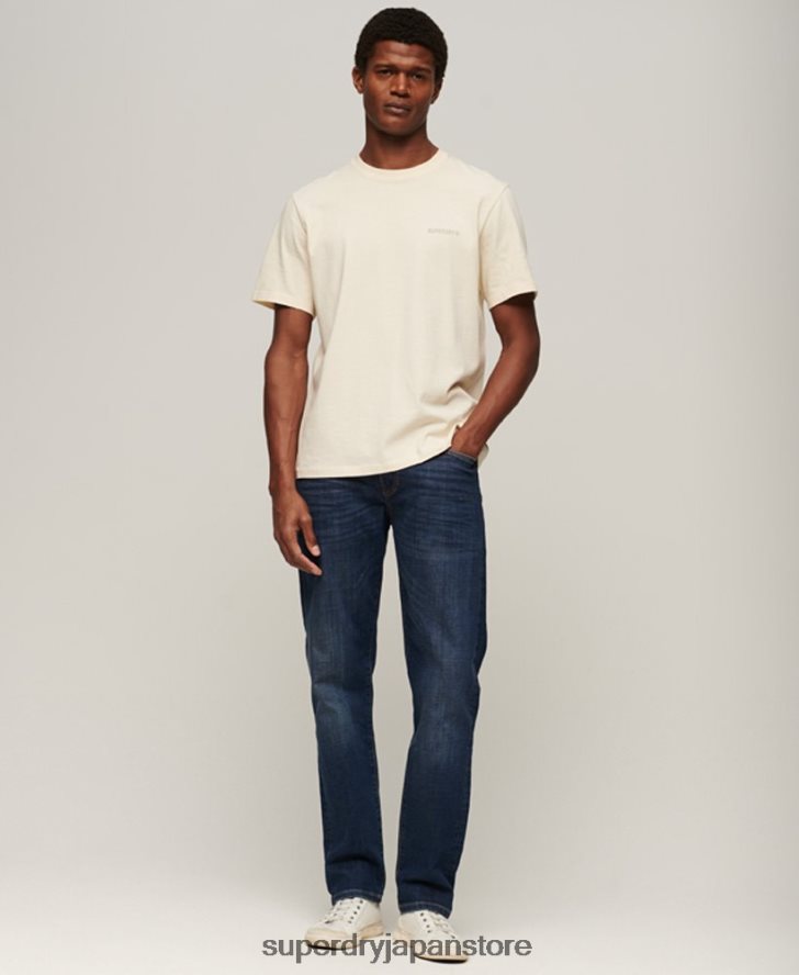 オーガニックコットン スリムストレートジーンズ 男性 Superdry 衣類 青 2J62PZ1225