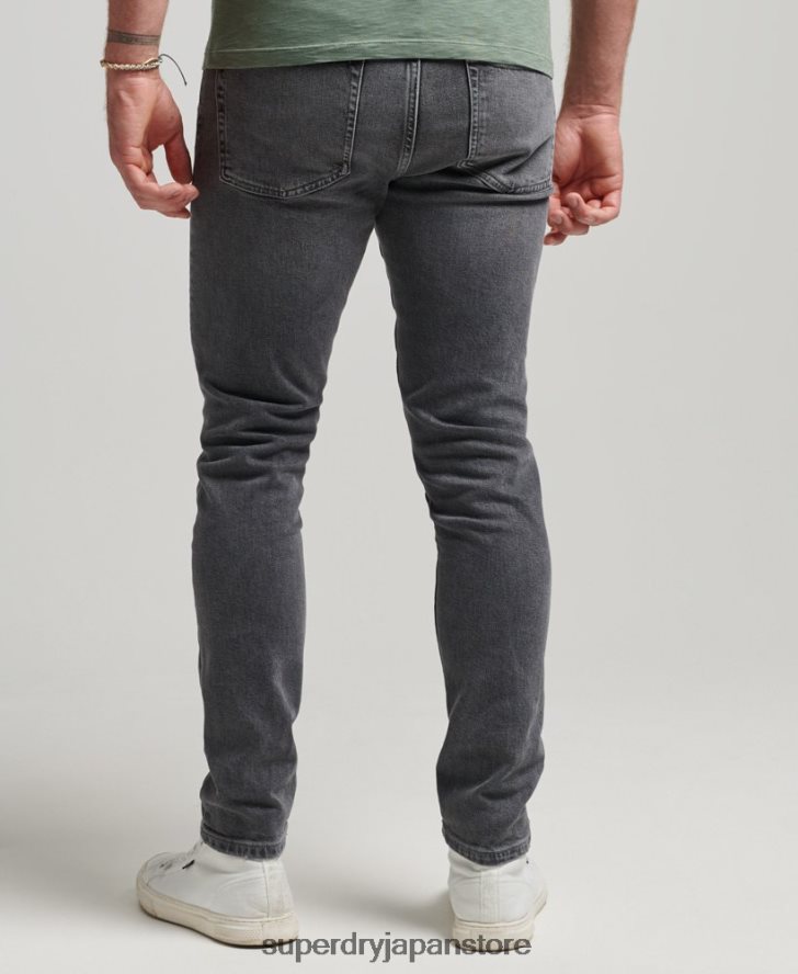 オーガニックコットンスリムジーンズ 男性 Superdry 衣類 グレー 2J62PZ1230
