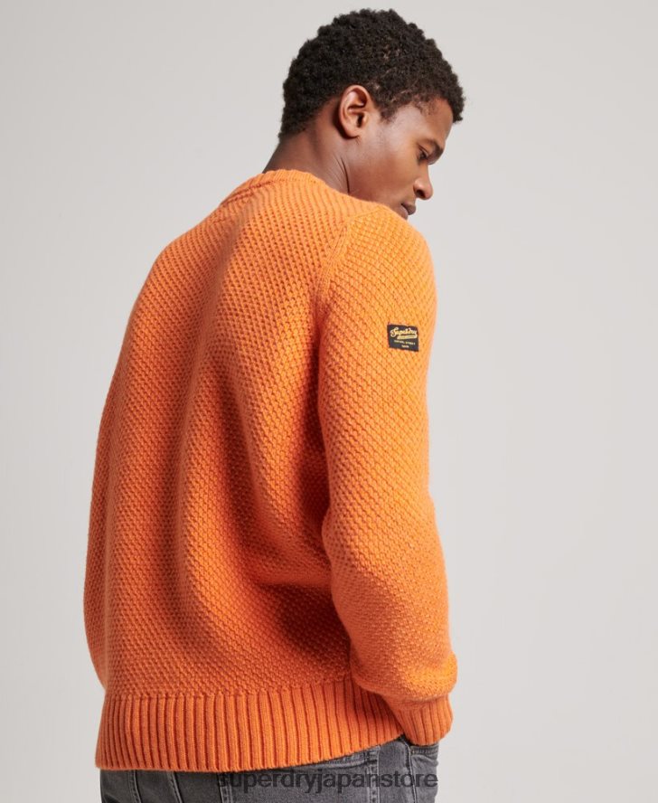 ジェイコブ クルージャンパー 男性 Superdry 衣類 オレンジ 2J62PZ1250
