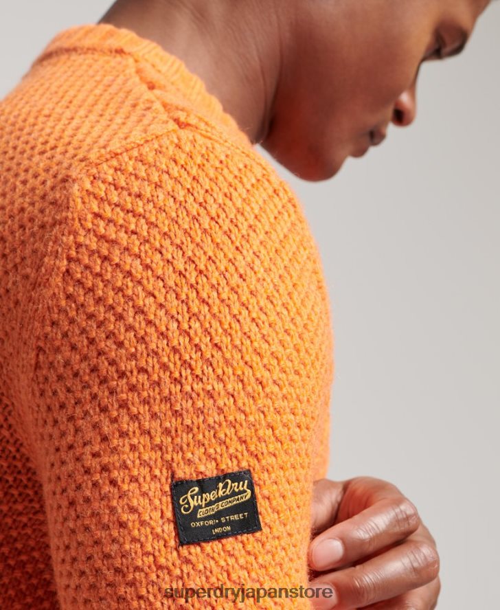 ジェイコブ クルージャンパー 男性 Superdry 衣類 オレンジ 2J62PZ1250