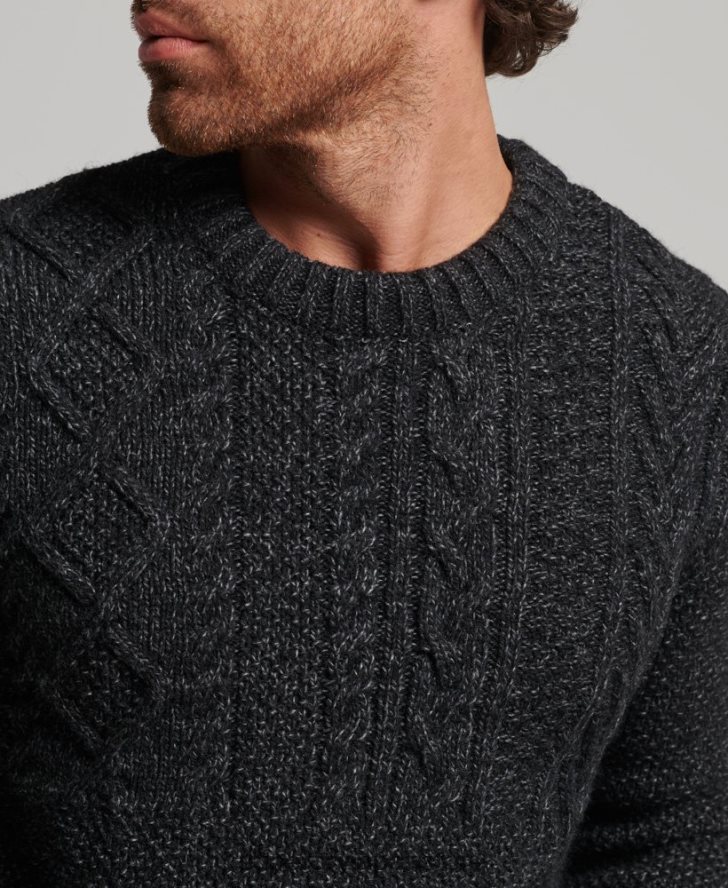 ジェイコブ クルージャンパー 男性 Superdry 衣類 黒 2J62PZ1259