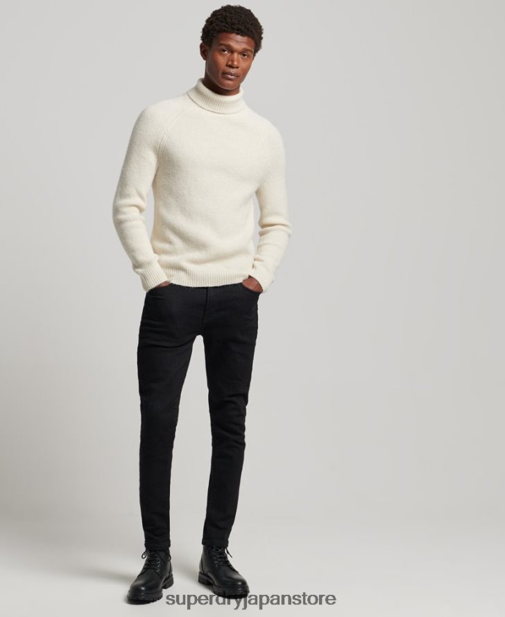 アルパカチャンキーロールネックセーター 男性 Superdry 衣類 白 2J62PZ1267