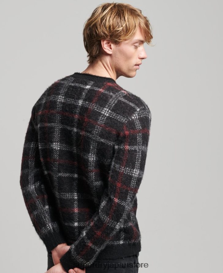 パターンクルージャンパー 男性 Superdry 衣類 黒 2J62PZ1279