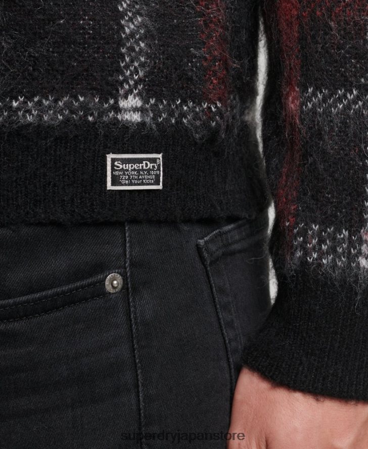 パターンクルージャンパー 男性 Superdry 衣類 黒 2J62PZ1279