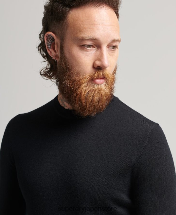 スタジオメリノクルージャンパー 男性 Superdry 衣類 黒 2J62PZ1286