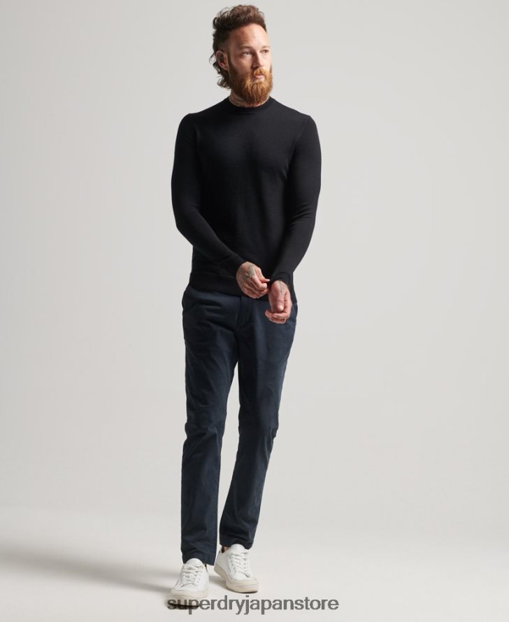 スタジオメリノクルージャンパー 男性 Superdry 衣類 黒 2J62PZ1286