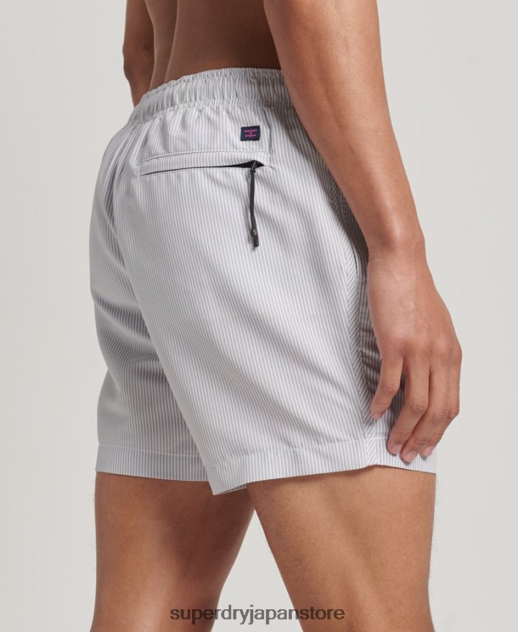 リサイクルスイムショーツ 男性 Superdry 衣類 グレー 2J62PZ12