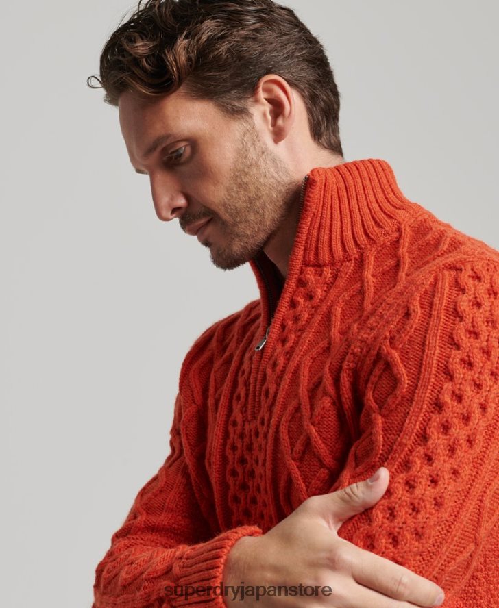 ヴィンテージ ジェイコブ ヘンリー ジャンパー 男性 Superdry 衣類 オレンジ 2J62PZ1300
