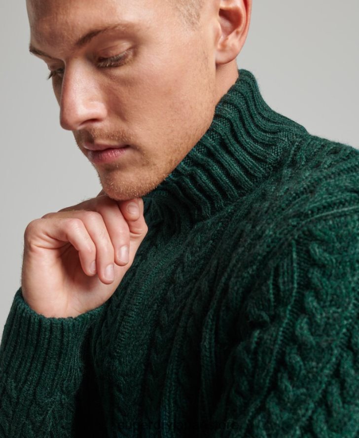 ヴィンテージ ジェイコブ ヘンリー ジャンパー 男性 Superdry 衣類 緑 2J62PZ1304
