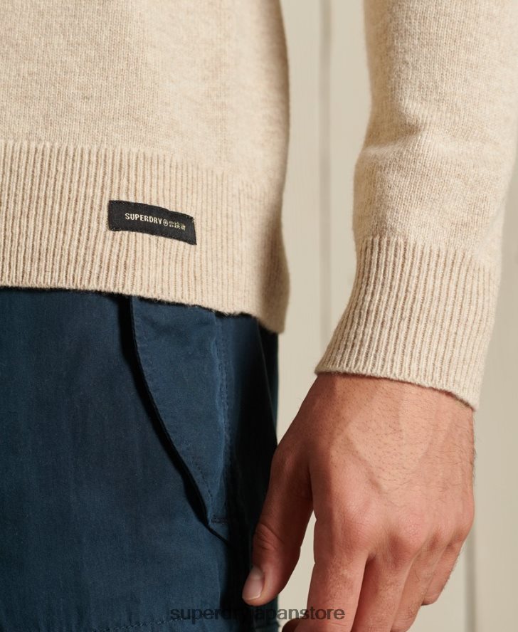 ラムウール ライトウェイト クルージャンパー 男性 Superdry 衣類 銀 2J62PZ1310