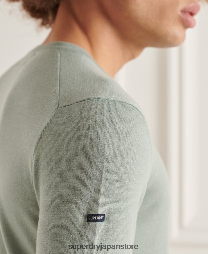 スタジオメリノクルージャンパー 男性 Superdry 衣類 濃い灰色 2J62PZ1315