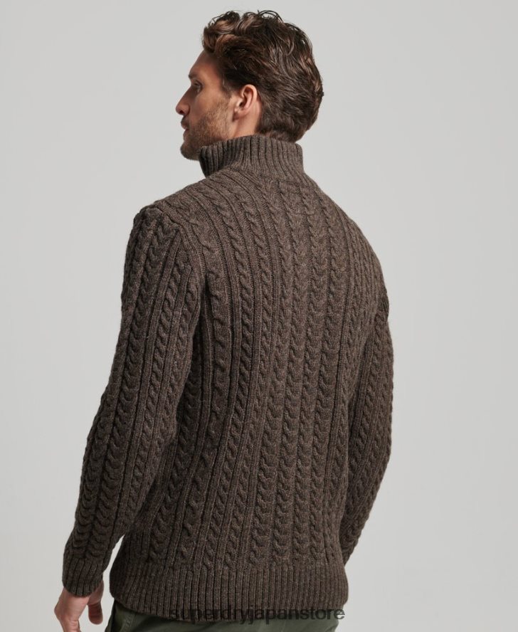 ヴィンテージ ジェイコブ ヘンリー ジャンパー 男性 Superdry 衣類 茶色 2J62PZ1322