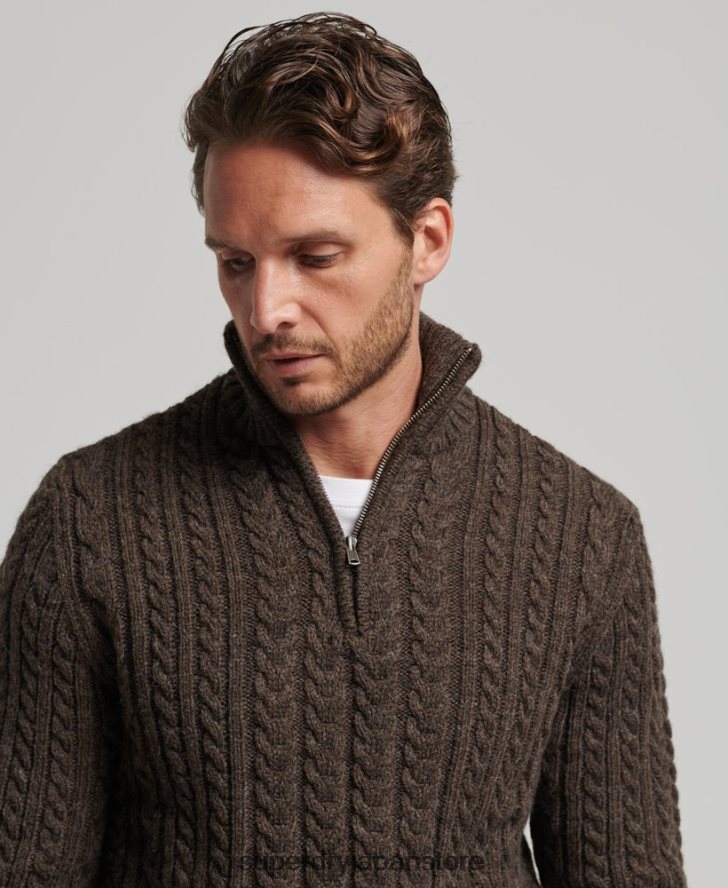 ヴィンテージ ジェイコブ ヘンリー ジャンパー 男性 Superdry 衣類 茶色 2J62PZ1322