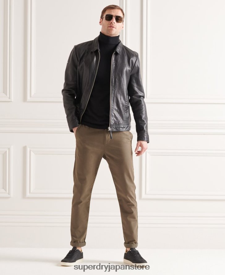 メリノロールネックセーター 男性 Superdry 衣類 黒 2J62PZ1332