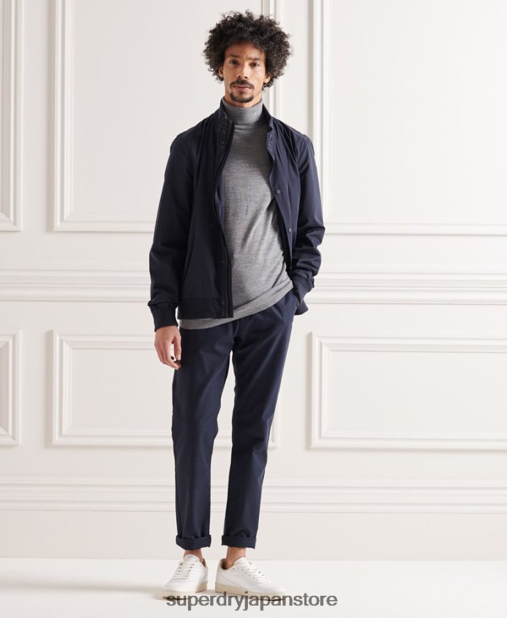 メリノロールネックセーター 男性 Superdry 衣類 ライトグレー 2J62PZ1335
