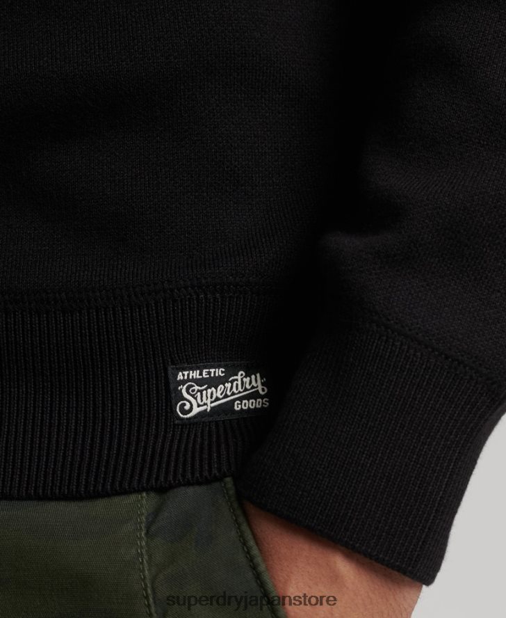 ヴィンテージバーシティニット 男性 Superdry 衣類 黒 2J62PZ1342