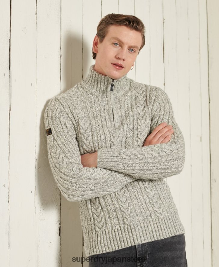 ジェイコブ・ヘンリー・ジャンパー 男性 Superdry 衣類 グレー 2J62PZ1347