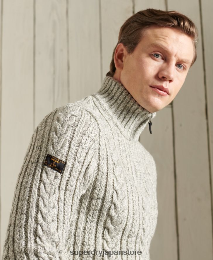 ジェイコブ・ヘンリー・ジャンパー 男性 Superdry 衣類 グレー 2J62PZ1347
